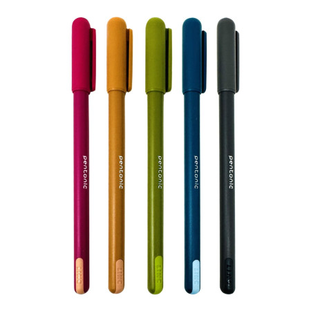 Pentonic Ball Pen 30 Pcs Pack, 5 Vibrant Shades - Blue