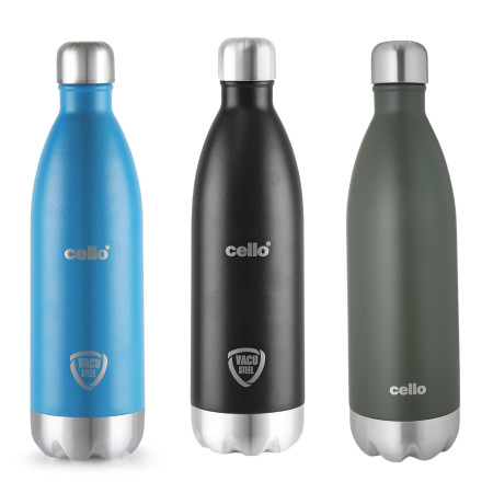 Cello Swift Duro 1000ml Stainless Steel Vacuum Cola Bottle