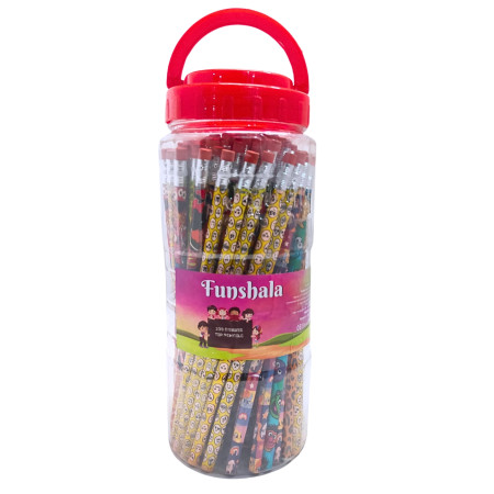 Funshala Rubber Tip Pencil 100 pcs Jar