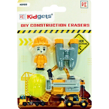 Kidgets DIY Construction Eraser (KD109)