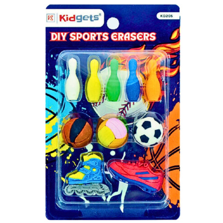 Kidgets DIY Sports Eraser (KD205)