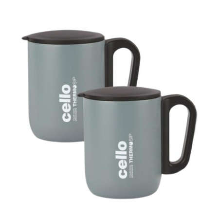 Cello Duro Coffee Style Small Stainless Steel Double Walled Mug - 230ml