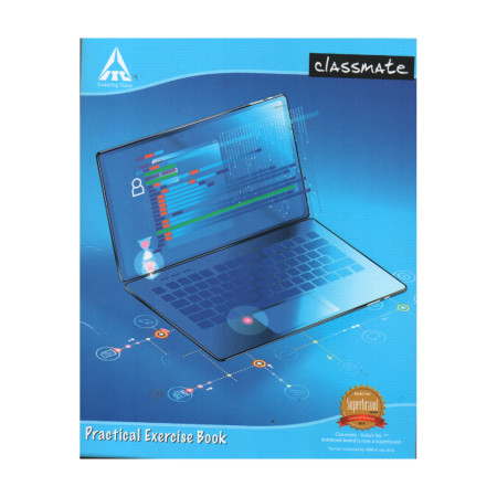 Classmate Computer Practical Notebook - Hard Cover, 100 Pages, 26.5x21.5cm (02001095)