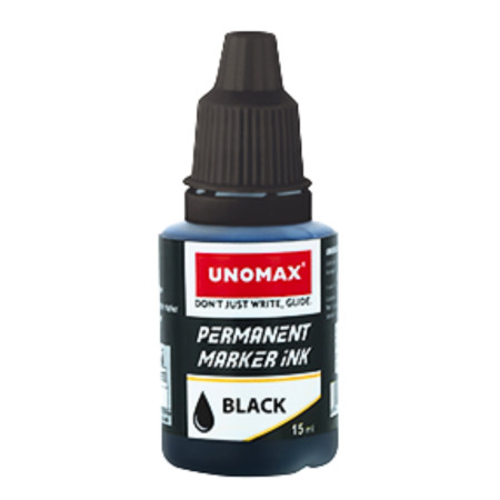 Unomax Permanent Marker Ink 15ml - Black