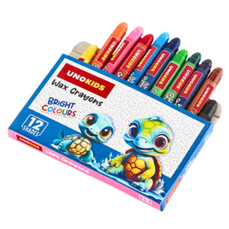 Unokids Wax Crayons Mini - 12 shades