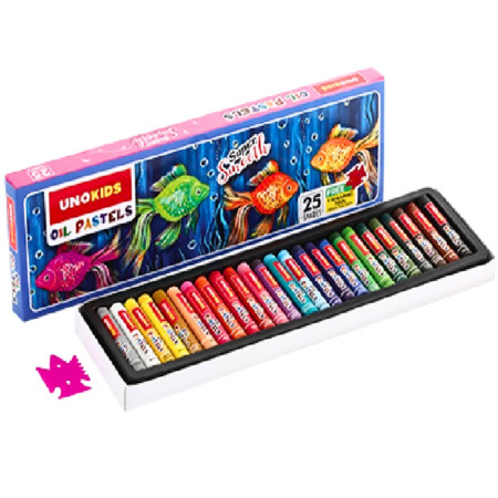 Unokids Oil Pastel - 25 Shades