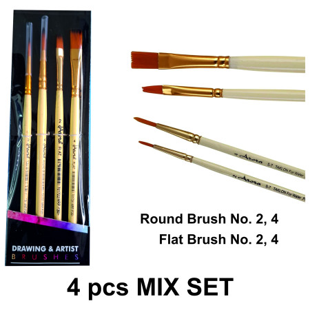 Artist Mix Brush - 4 pcs set