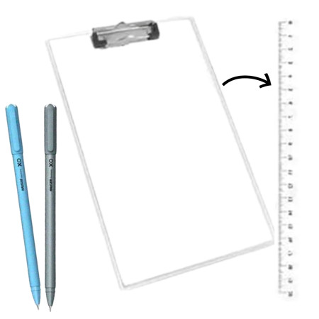 Hauser Transparent Exam - Tech Writing Pad (9.6''x14.3")