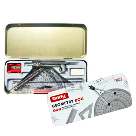 Oddy Mathematical Geometry Instrument Box - GB777