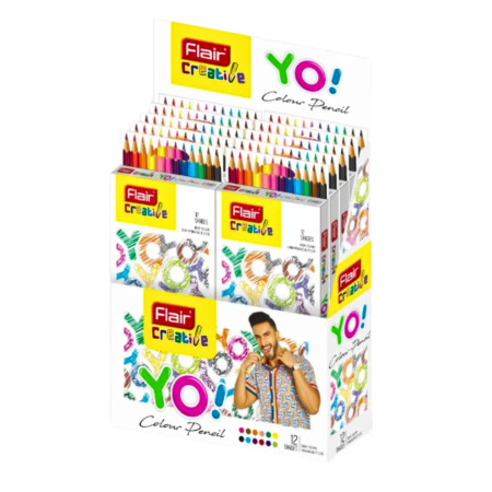 Flair Creative YO Pencil Colour Long - 12 Shades