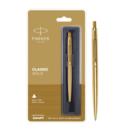 Parker Classic Gold Ball Pen (MRP - Rs. 700)