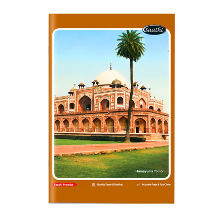 Saathi A4 Notebook - Single Line, 140 Pages, 29.7x21cm