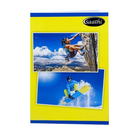 Saathi A4 Register - Single Line, 172 Pages, 29.7x21cm