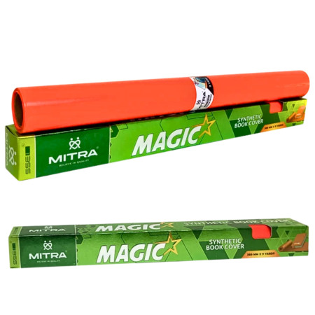 Mitra Magic Book Cover Roll Orange - 14" x 9 Yards