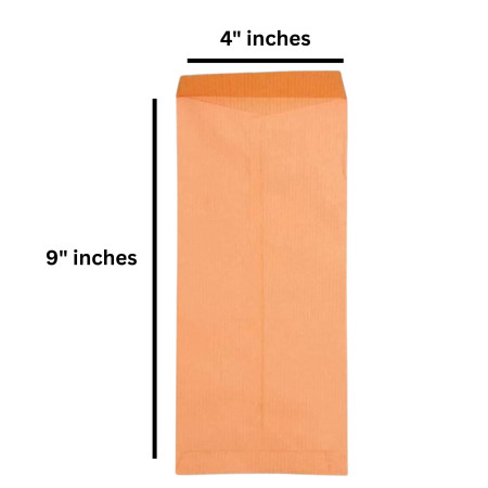 Taj Mahal Kraft Envelope 341 Red - 9"X4" inches
