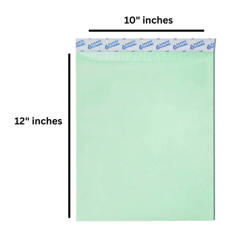 Taj Mahal Green Polynet Laminated New Cloth Envelope 12'X10" inches