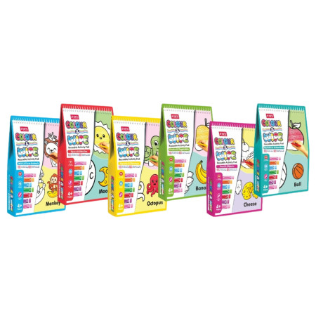 Aryans Colour & Wipe Activity Pad 6 Mix Design