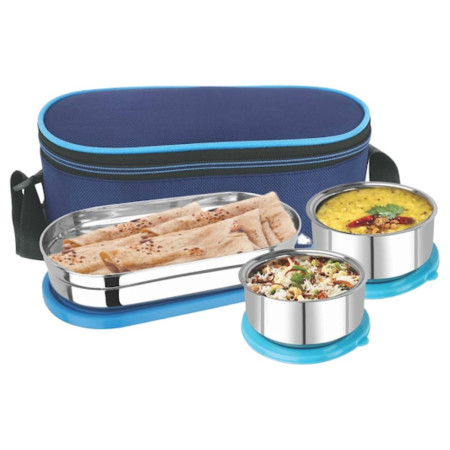 Flair Lunchmate SS 3 Stainless Steel Lunch Box