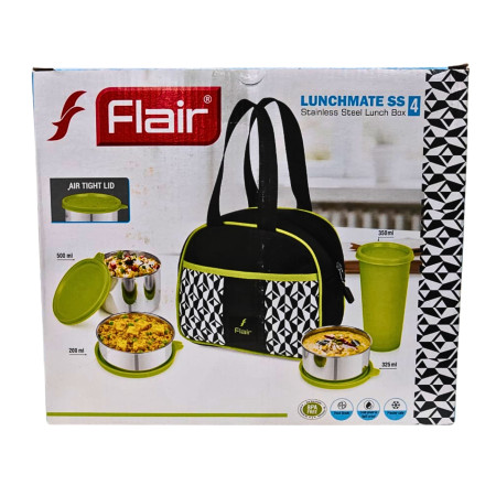 Flair Lunchmate SS 4 Stainless Steel Lunch Box