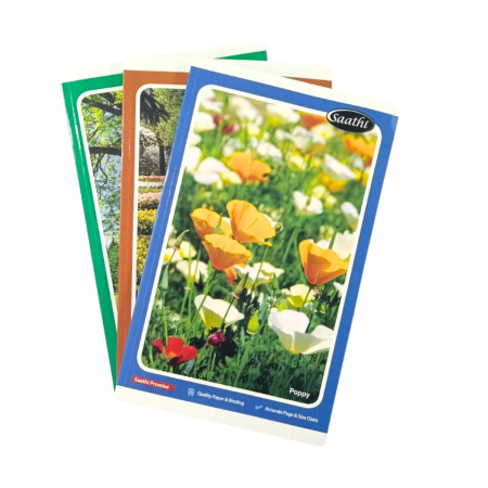 Saathi College Notebook - Single Line, 280 Pages, 27.2x16.7cm