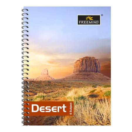 Freemind A4 Spiral 6 Subject Register - Unruled, 500 Pages, 29.7X21cm