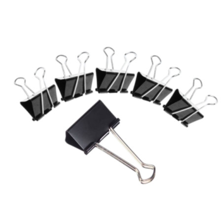 JB9 Binder Clip - 19mm - JBC19  (Set of 12)
